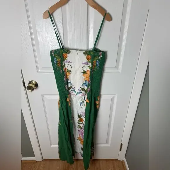 Farm Rio Off-White Sweet Bloom Dreamscape Midi Dress M - Picture 6 of 11